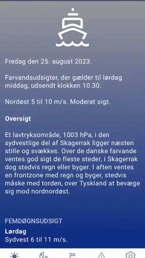 DMI Vejr screenshot