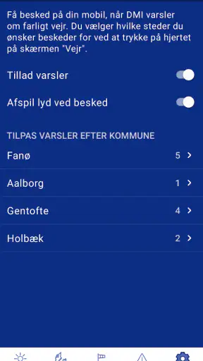 DMI Vejr screenshot