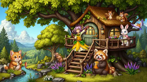 Drakar och alver (Merge-spel) screenshot