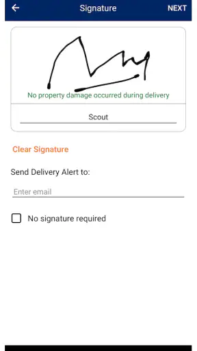 DSV DELIVERY screenshot