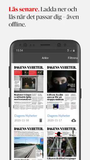e-DN - den digitala tidningen  screenshot