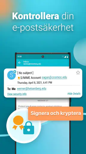 E-post Aqua Mail: Snabb, Säker screenshot