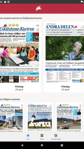 E-tidning Eskilstuna Kuriren screenshot