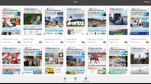 E-tidning Eskilstuna Kuriren screenshot