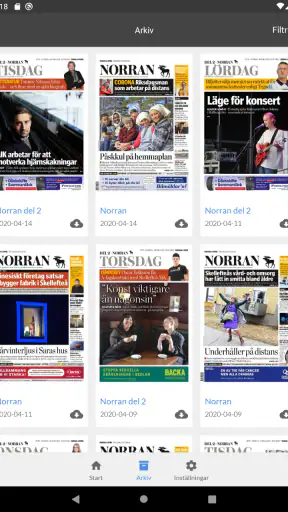 E-tidning Norran screenshot