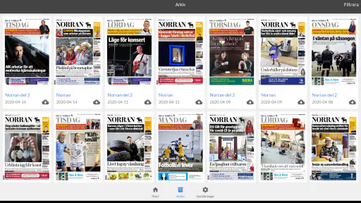 E-tidning Norran screenshot