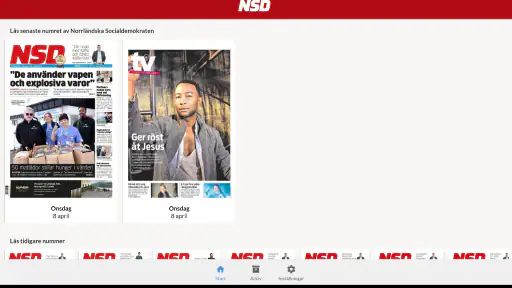 E-tidning NSD screenshot