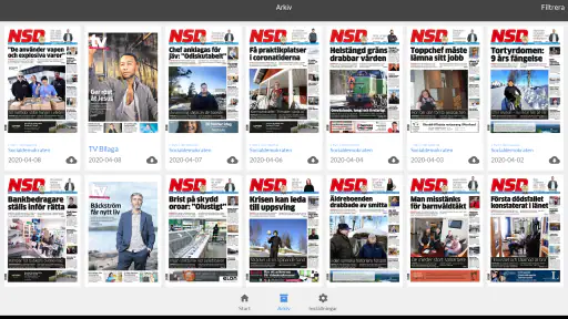E-tidning NSD screenshot
