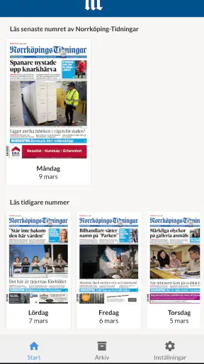 E-tidning NT screenshot