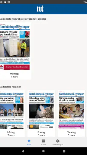 E-tidning NT screenshot