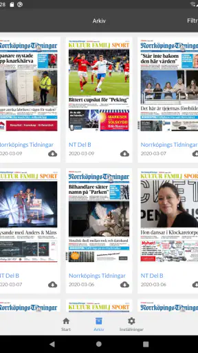E-tidning NT screenshot