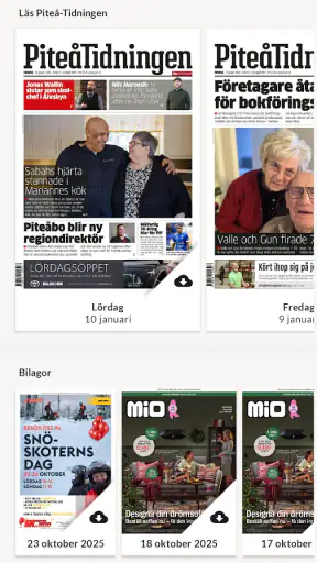 E-tidning PT screenshot