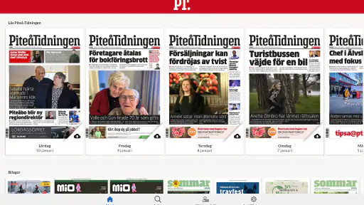 E-tidning PT screenshot