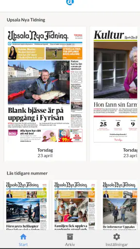 E-tidning UNT screenshot
