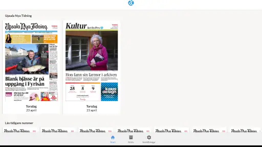 E-tidning UNT screenshot