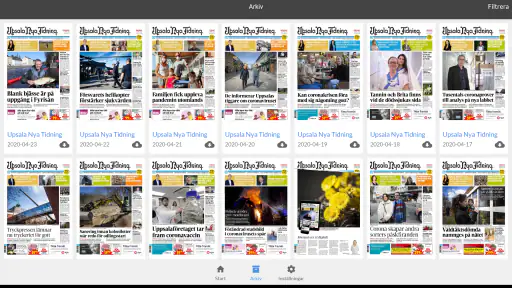 E-tidning UNT screenshot