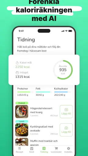 Eatr・AI Måltidsplan・Recept screenshot