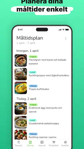 Eatr・AI Måltidsplan・Recept screenshot