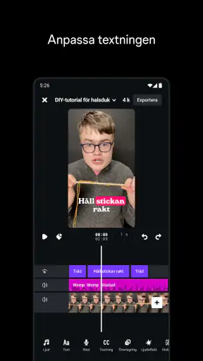 Edits: Videoskapare screenshot