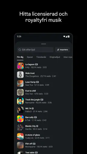 Edits: Videoskapare screenshot