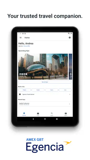 Egencia screenshot