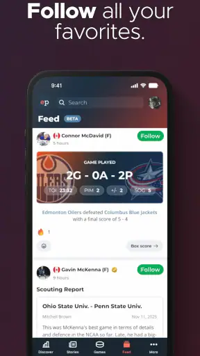 Elite Prospects - Hockey Stats screenshot
