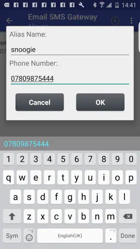 Email To SMS Gateway screenshot