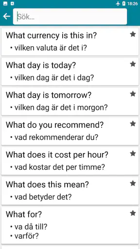 Engelska - Svenska screenshot