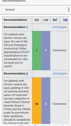 ESVS Clinical Guidelines screenshot