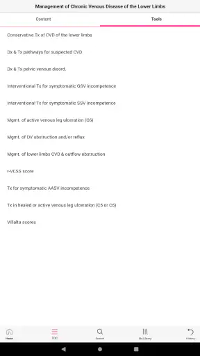 ESVS Clinical Guidelines screenshot
