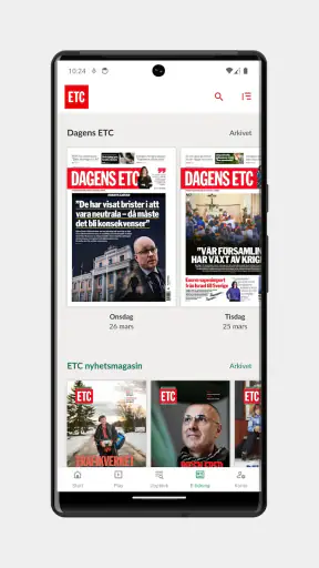 ETC-tidningarna screenshot