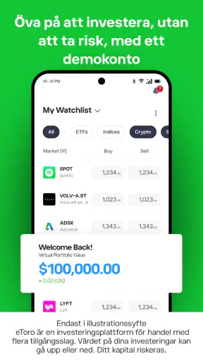eToro: Trading & investering screenshot