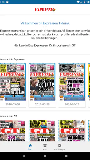 Expressen Tidning screenshot
