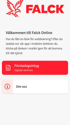 Falck Online screenshot