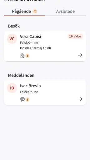 Falck Online screenshot