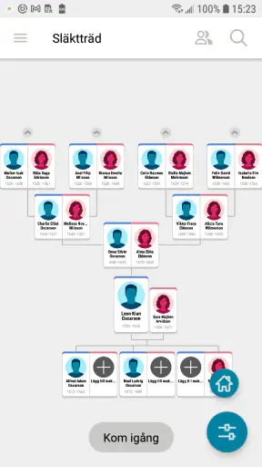 FamilySearch Släktträdet screenshot