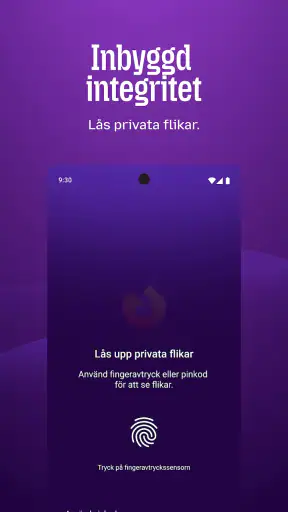 Firefox Privat webbläsare screenshot