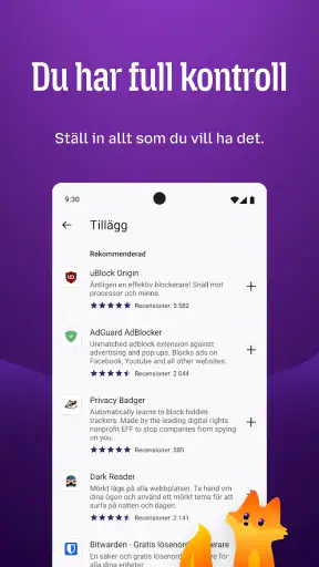Firefox Privat webbläsare screenshot