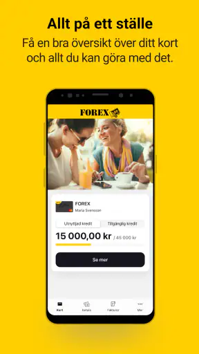 FOREX Kreditkort screenshot