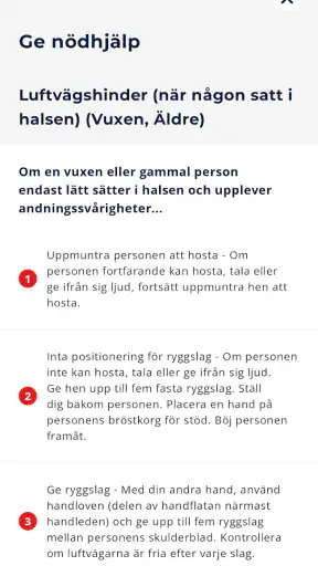 Första hjälpen - Röda Korset screenshot