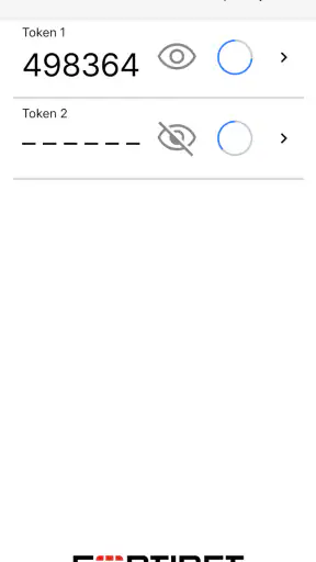 FortiToken Mobile screenshot