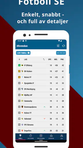 Fotboll SE screenshot