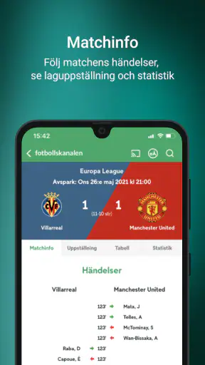 Fotbollskanalen screenshot