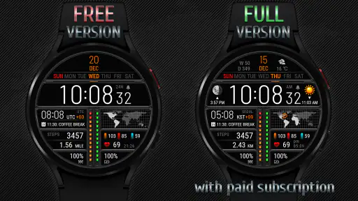 Futorum H6 Digital watch face screenshot