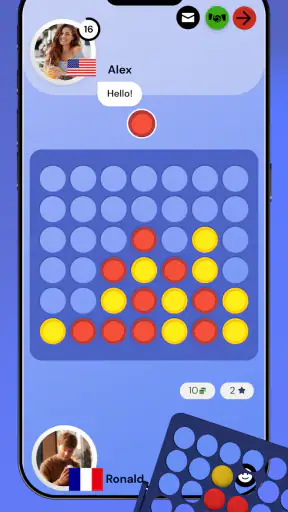 Fyra i rad - Online screenshot