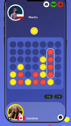 Fyra i rad - Online screenshot