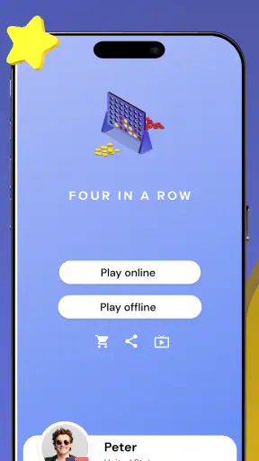 Fyra i rad - Online screenshot