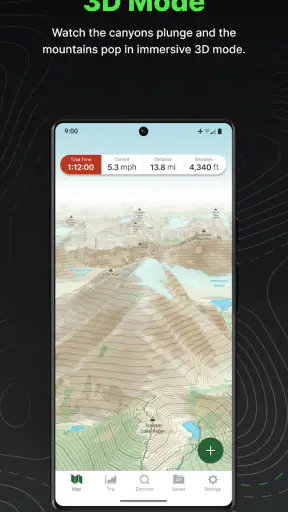 Gaia GPS (Topografiska) screenshot