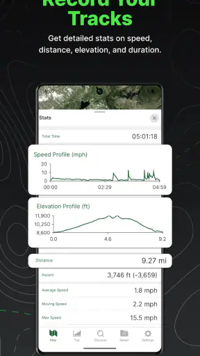 Gaia GPS (Topografiska) screenshot
