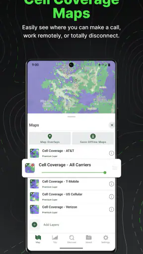 Gaia GPS (Topografiska) screenshot